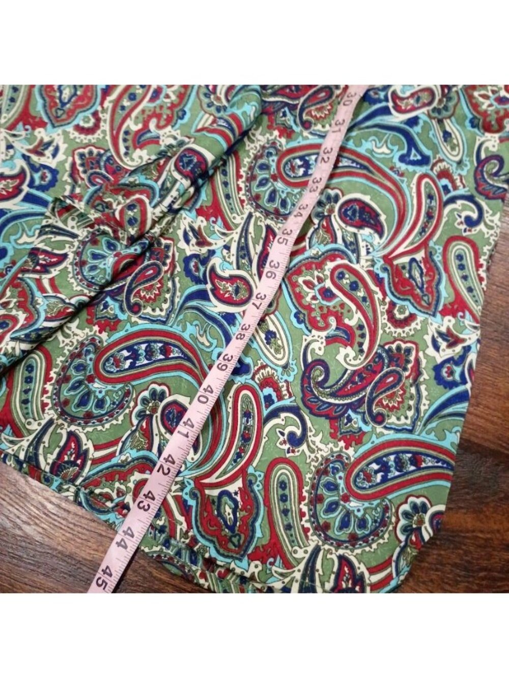 Earthbound Paisley Print Maxi Dress Boho V-Neck Elastic Waist XL - Picture 12 of 14
